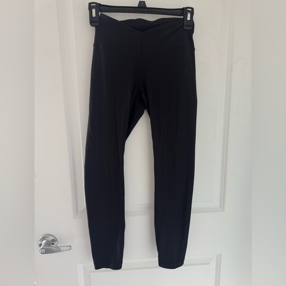 Lululemon V-Waist Yoga Tight 25”- Grid Texture
